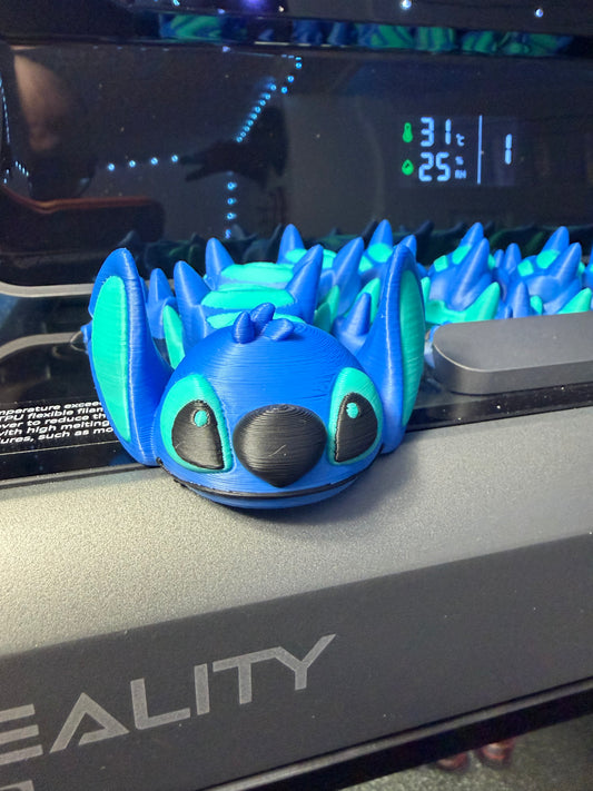 Blue alien Dragon